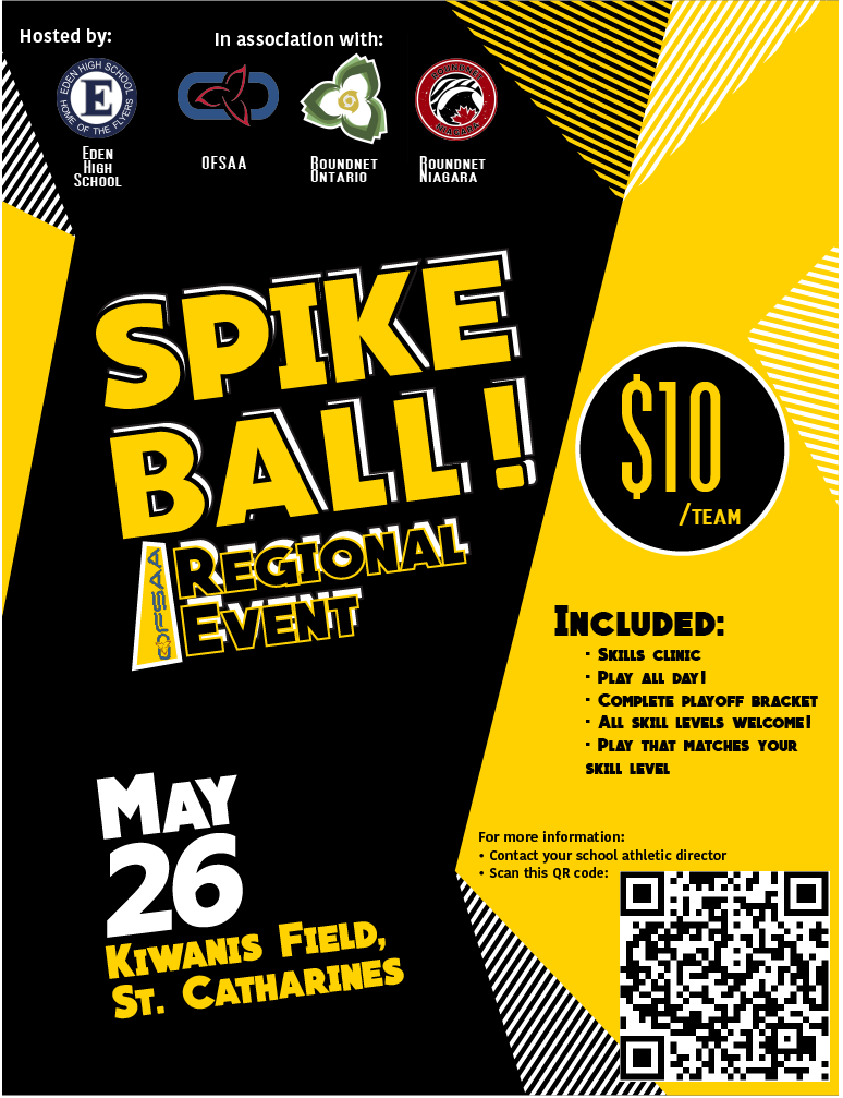 Spike Ball Regional Event Poster